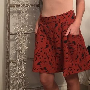 Adorable burnt orange skirt!